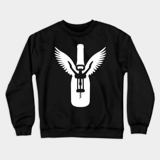 Wine Bottle with Wings Crewneck Sweatshirt